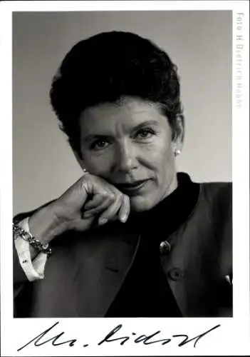 Foto Politikerin Marianne Tidick, Autogramm