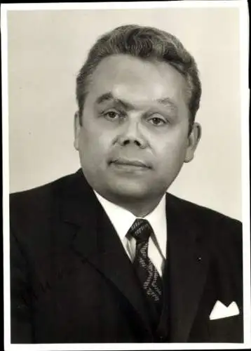 Foto Politiker Otto Theisen, CDU, Autogramm