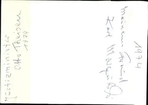 Foto Politiker Otto Theisen, CDU, Autogramm