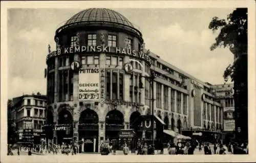 Ak Berlin Tiergarten, Kempinski Haus am Potsdamer Platz, U Bahnhof, Haus Vaterland