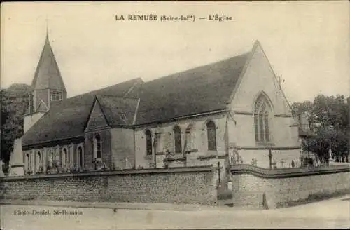 CPA La Remuée Seine Maritime, Eglise