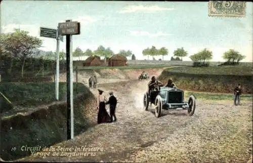 Ak Londinières Seine Maritime, Rennstrecke Seine-Inferieure