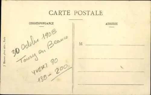 CPA Le Monoplan Blériot, Flugzeug