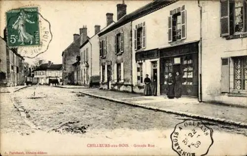 Ak Chilleurs aux Bois Loiret, Grande Rue