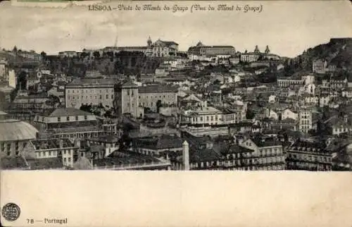 Ak Lisboa Lissabon Portugal, Vista do Monte Graca