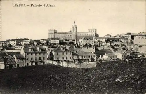 Ak Lisboa Lissabon Portugal, Palacio d'Ajuda, Stadtansicht von   Architektur