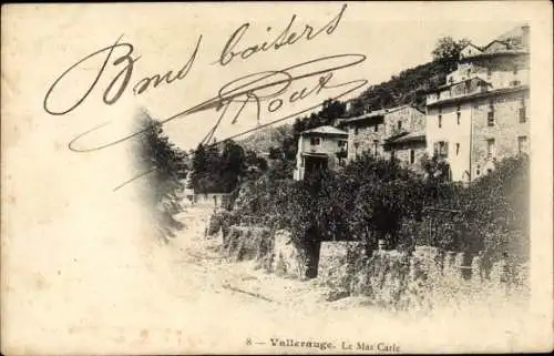 Ak Valleraugue Val d’Aigoual Gard, Le Mas Carle, Teilansicht