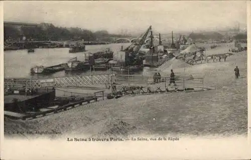 Ak Paris XII, Quai de la Rapée, Seineufer, Hafen