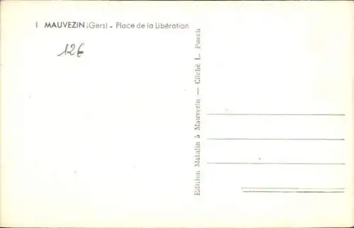 Ak Mauvezin Gers, Place de la Liberation