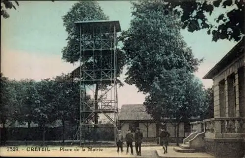 Ak Créteil Val-de-Marne, Place de la Mairie