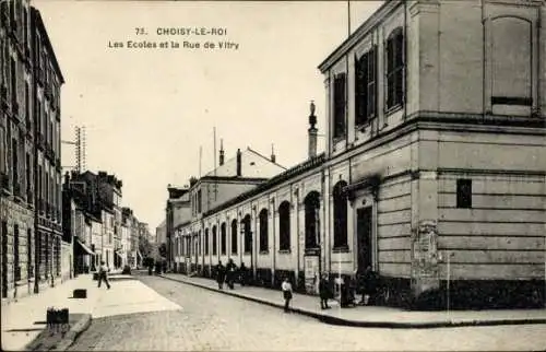 Ak Choisy le Roi Val de Marne, Schulen, Rue de Vitry