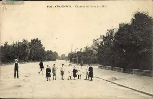Ak Charenton Val de Marne, Avenue de Gravelle