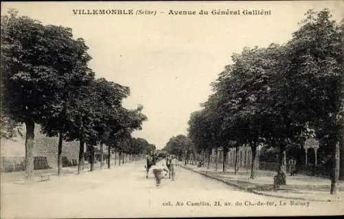 Ak Villemomble Villemonble Seine Saint Denis, Avenue du General Gallieni