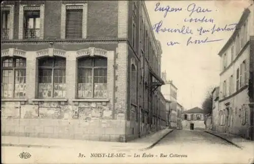Ak Noisy le Sec Seine Saint Denis, Ecoles, Rue Cottereau