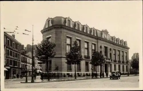 Ak Aubervilliers Seine Saint Denis, Hôtel de Ville,  Architektur, Straßenszene, alte Autos
