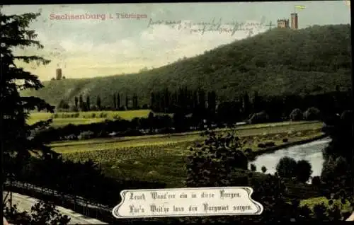 Ak Sachsenburg An der Schmücke Kyffhäuserkreis, Panorama