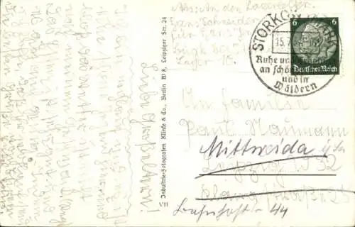 Ak Storkow in der Mark, Scharmützelsee, Segelboote