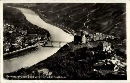 Ak Bernkastel Kues an der Mosel, Burg Landshut und Canisiushaus