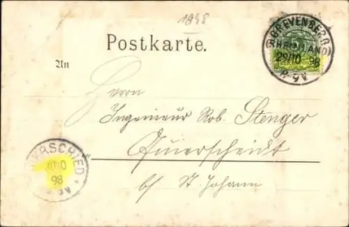 Ak Aachen, Historisches Gebäude, Dom, Stadtansicht, Gruss aus Aachen