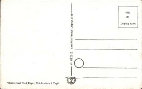 Ak Reichenbach im Vogtland, Wasserturm,  Architektur, gepflegte Gartenanlage
