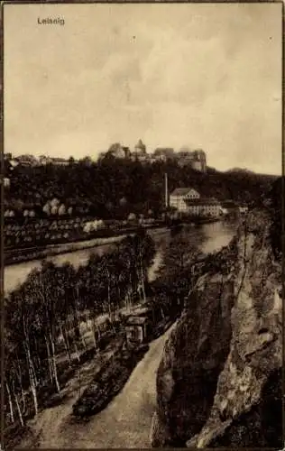 Ak Leisnig in Sachsen, Teilansicht
