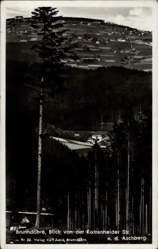 Ak Brunndöbra Klingenthal im Vogtland Sachsen, Blick von der Kottenheider Straße