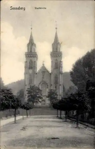 Ak Sonneberg Thüringen, Stadtkirche