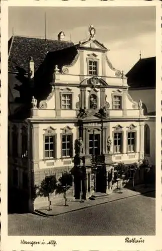 Ak Wangen im Allgäu, Rathaus, Wangen i Allgäu, historische Architektur, Schöne Form