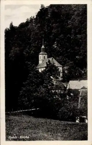 Ak Oybin in der Oberlausitz, Kirche