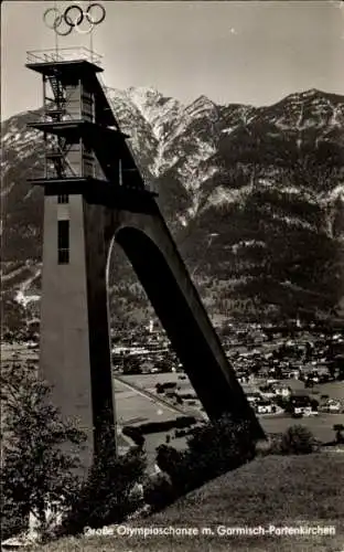 Ak Garmisch Partenkirchen in Oberbayern, Große Olympiaschanze