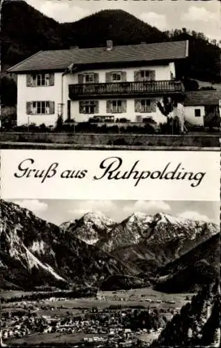 Ak Ruhpolding in Oberbayern, Gesamtansicht, Haus Schausbreitner, Barth. Bacher Straße 2