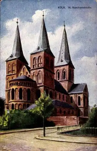 Ak Köln am Rhein, St. Kunibertskirche