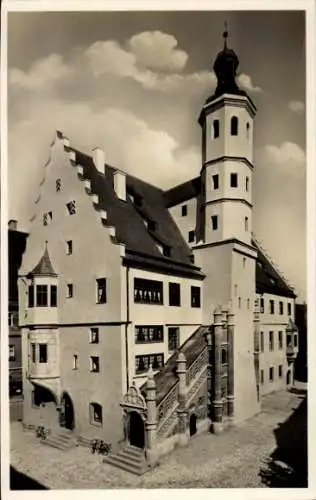 Ak Nördlingen im Nördlinger Ries Schwaben, Rathaus