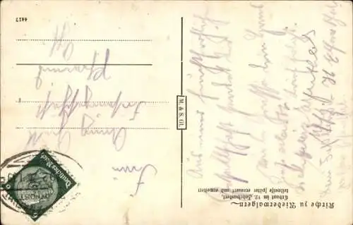 Künstler Ak Niederwalgern Weimar an der Lahn Hessen, Kirche