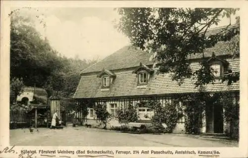 Ak Schmeckwitz Räckelwitz Oberlausitz, Klösterliche Försterei Weinberg