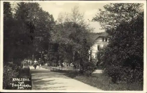 Foto Ak Karlovy Vary Karlsbad Stadt, Café Freundschaftssaal