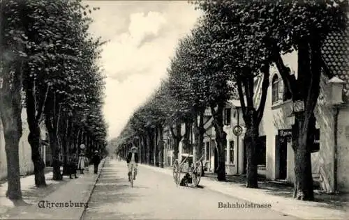 Ak Ahrensburg in Holstein, Bahnhofstraße