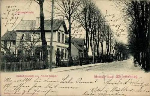 Ak Ahrensburg in Holstein,  Gastwirtschaft von Albert Niejahr, Guttemplerheim