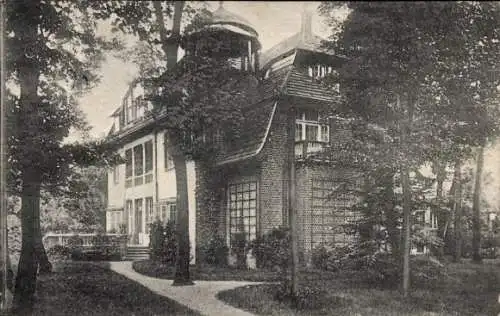 Ak Wulfsdorf Ahrensburg in Holstein, Villa, Garten