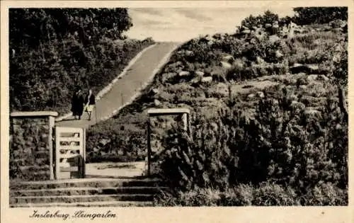 Ak Tschernjachowsk Insterburg Ostpreußen, Steingarten
