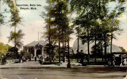Ak Detroit Michigan USA, Aquarium Belle Isle