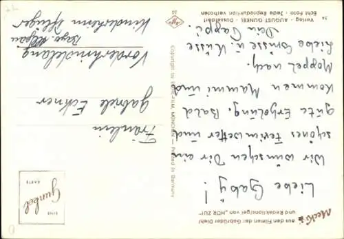 Ak Mecki der Igel, Was sich liebt, das neckt sich, Igelfrau