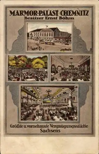 Ak Chemnitz in Sachsen, Marmor-Palast, Innenansicht