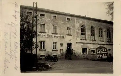 Foto Ak Geissmannsdorf Geißmannsdorf Bischofswerda, Gasthof zum Erblehngericht