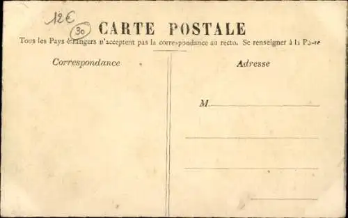 Ak Fumades-les-Bains Gard, Pont sur l'Alauzene