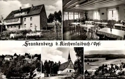 Ak Frankenberg Speichersdorf Oberpfalz, Christliches Ferienheim, Kirche, Schloss