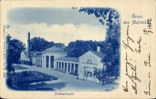 Ak Mariánské Lázně Marienbad Region Karlsbad, Ferdinandquelle
