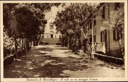 Ak Rapallo Liguria, Santuario di Montallegro