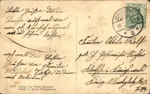 Ak Rodewitz/Spree Schirgiswalde-Kirschau, Panorama, Gasthaus