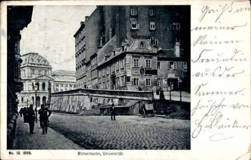 Ak Wien 1, Mölkerbastei, Universität